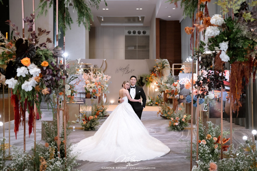 บรรยากาศจัดงานแต่งที่ Millennium Hilton Bangkok สถานที่แต่งงานคลองสาน