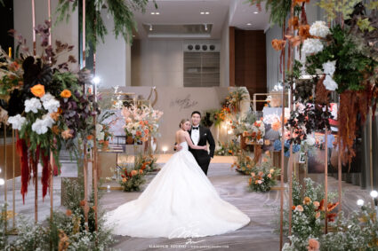 บรรยากาศจัดงานแต่งที่ Millennium Hilton Bangkok สถานที่แต่งงานคลองสาน