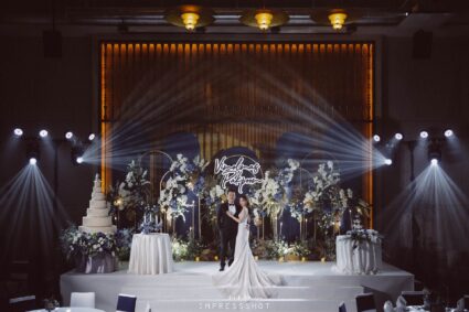 บรรยากาศจัดงานแต่งที่ Millennium Hilton Bangkok สถานที่แต่งงานคลองสาน