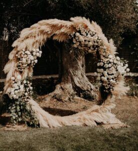 ฉากแต่งงานมินิมอลหญ้าแพมพัส