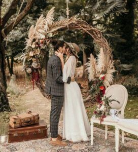 ฉากแต่งงานมินิมอลโบโฮ