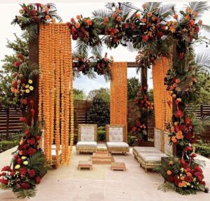 ฉากแต่งงานมินิมอลอินเดียสไตล์