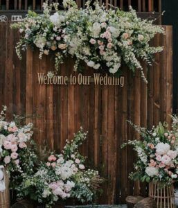 ฉากแต่งงานมินิมอลแผนไม้