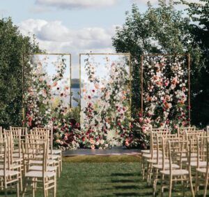 ฉากแต่งงานมินิมอลกระจก