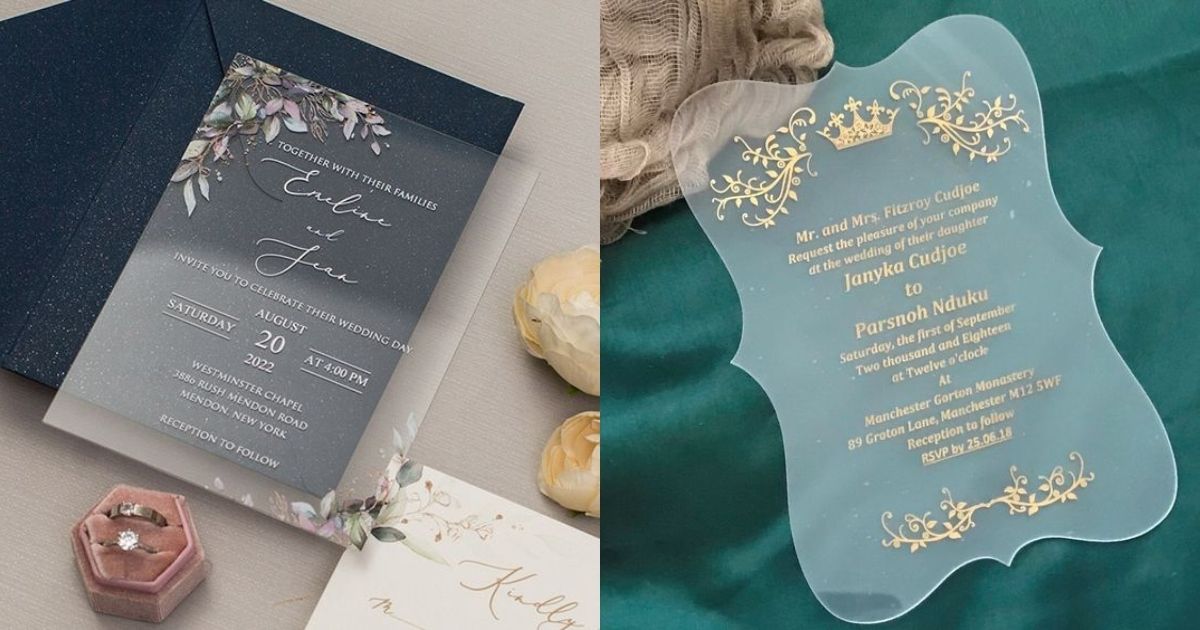 การ์ดแต่งงาน Acrylic invite