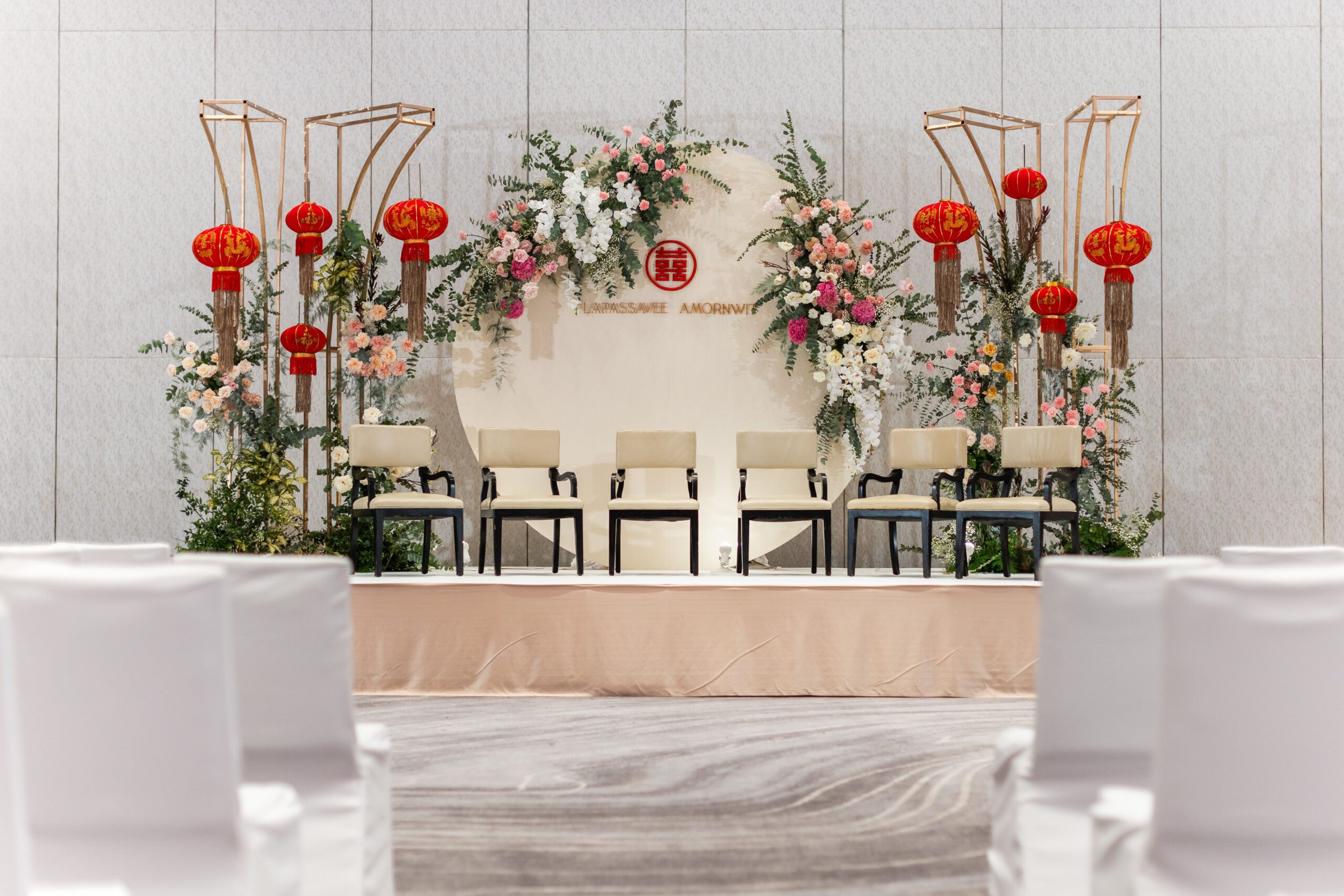 ธีมแต่งงานสีแดง Millennium Hilton Bangkok