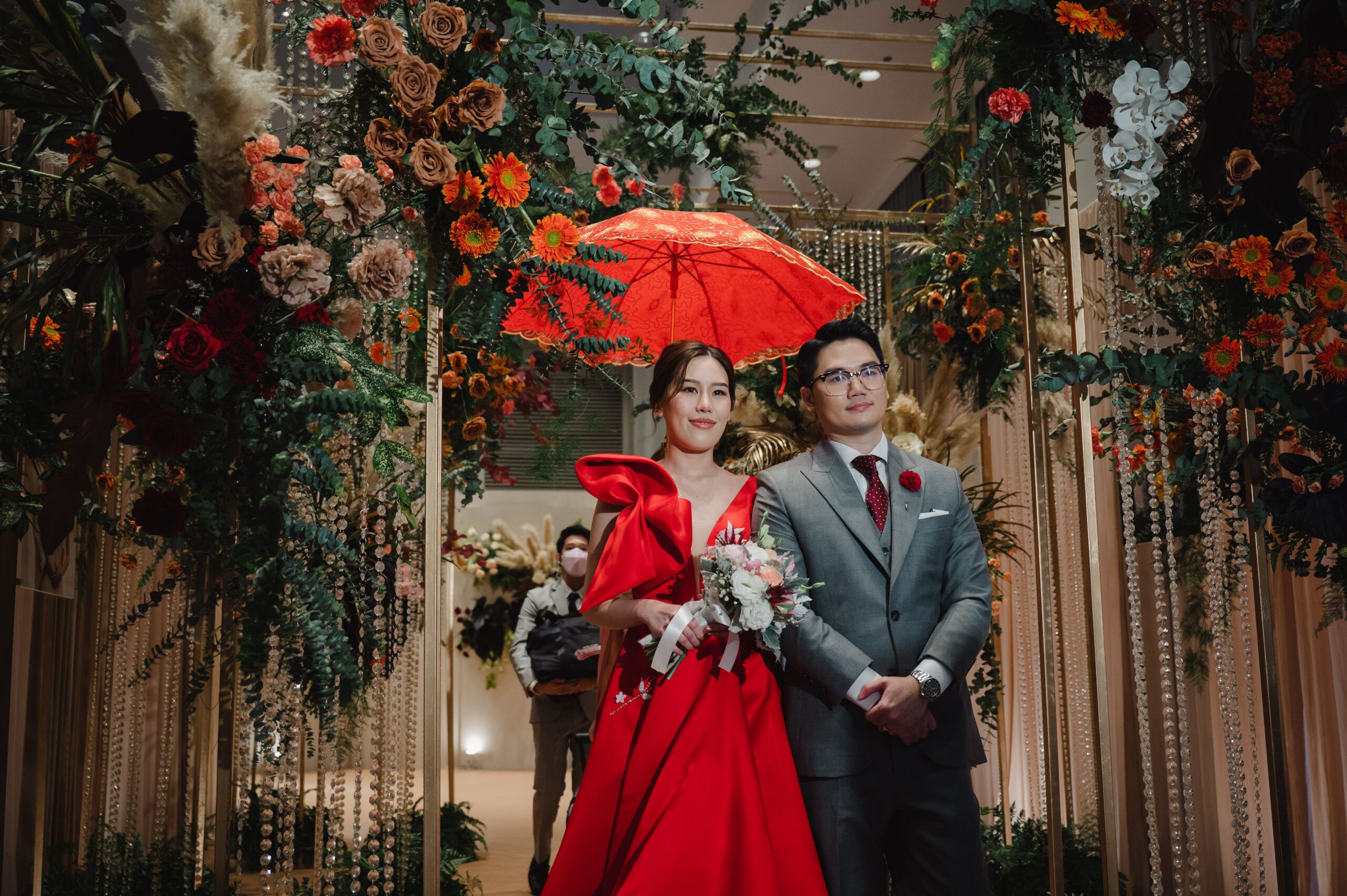 ธีมแต่งงานสีแดง Millennium Hilton Bangkok