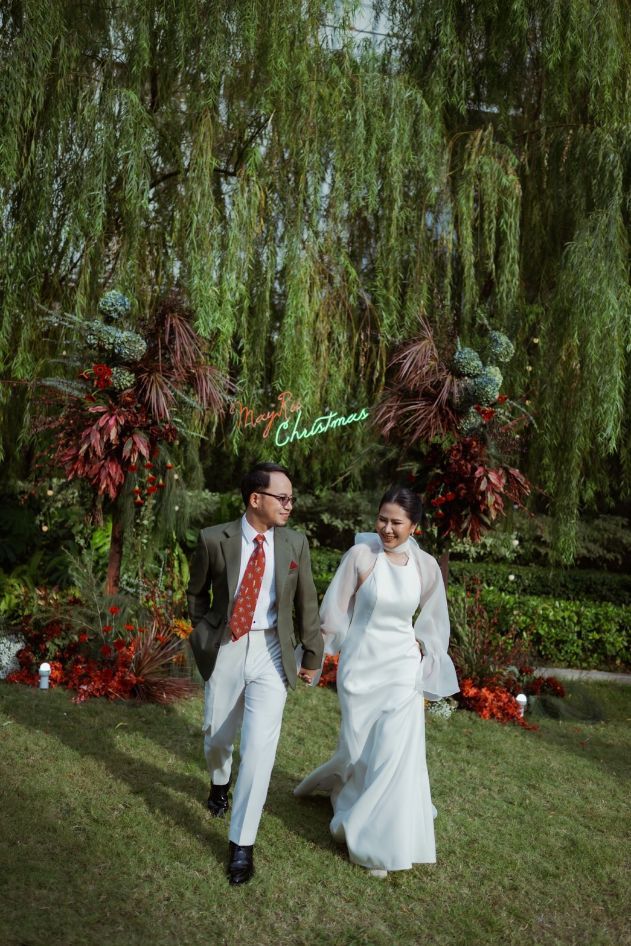 รีวิวแต่งงานธีมคริสมาสต์ The Upper Ground สถานที่จัดงานแต่งงานจตุจักร