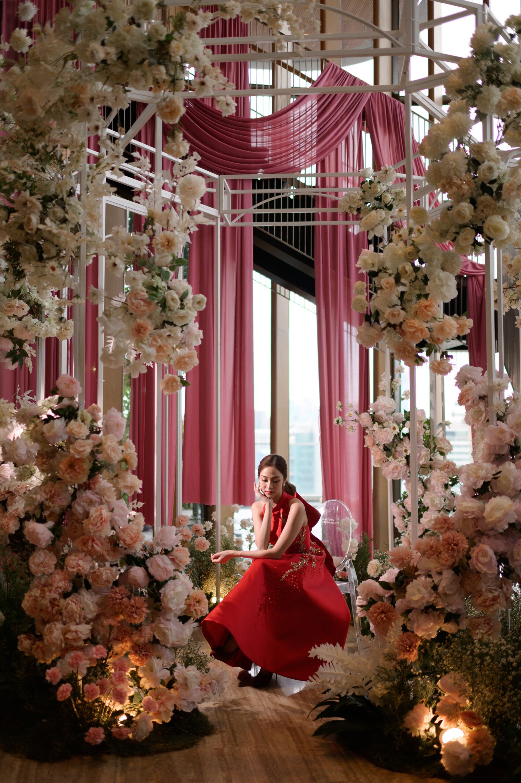 ชุดแต่งงานธีมสีแดง