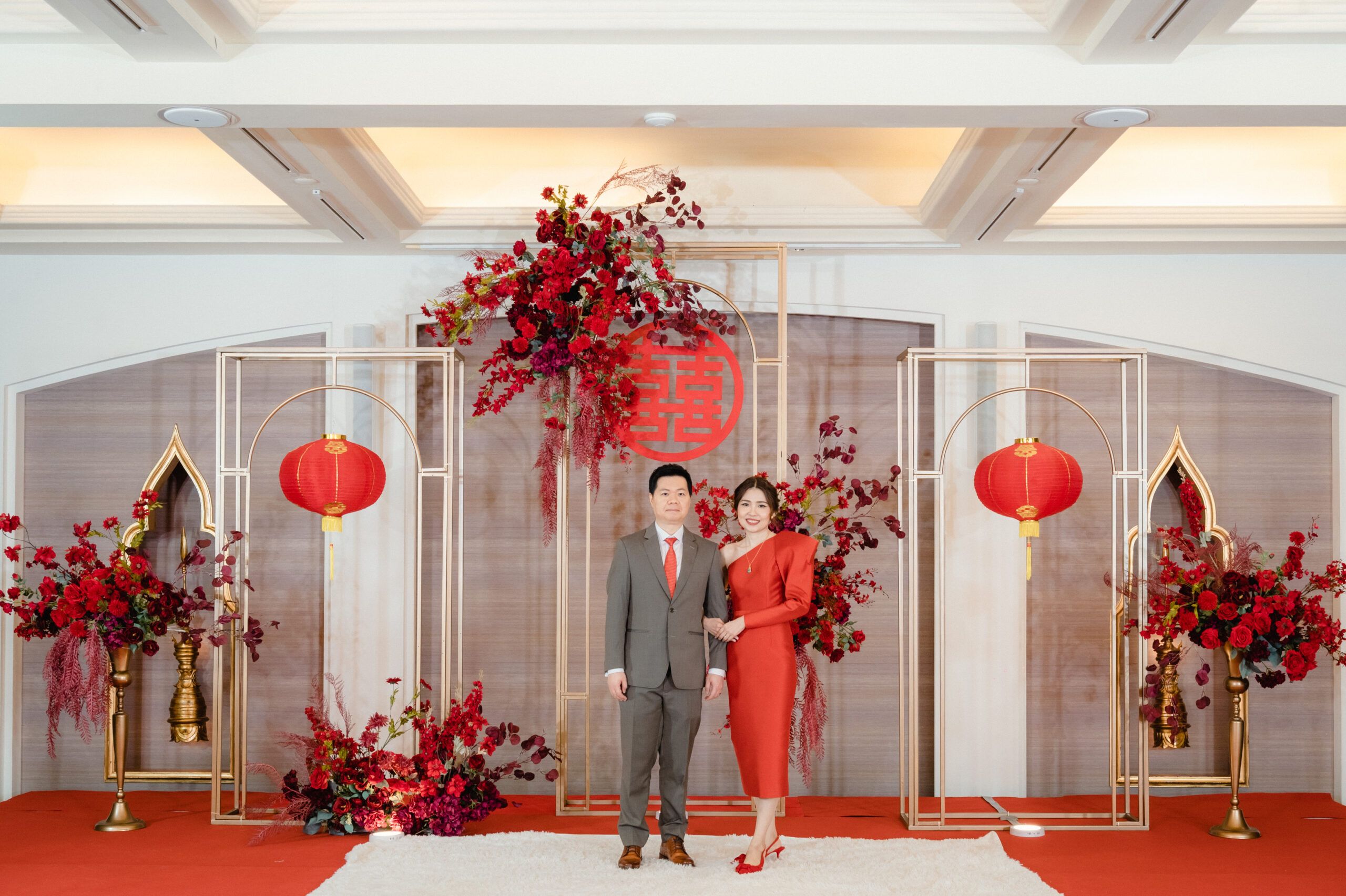 จัดงานแต่งธีมสีแดงไวน์ ณ Gaysorn Urban Resort