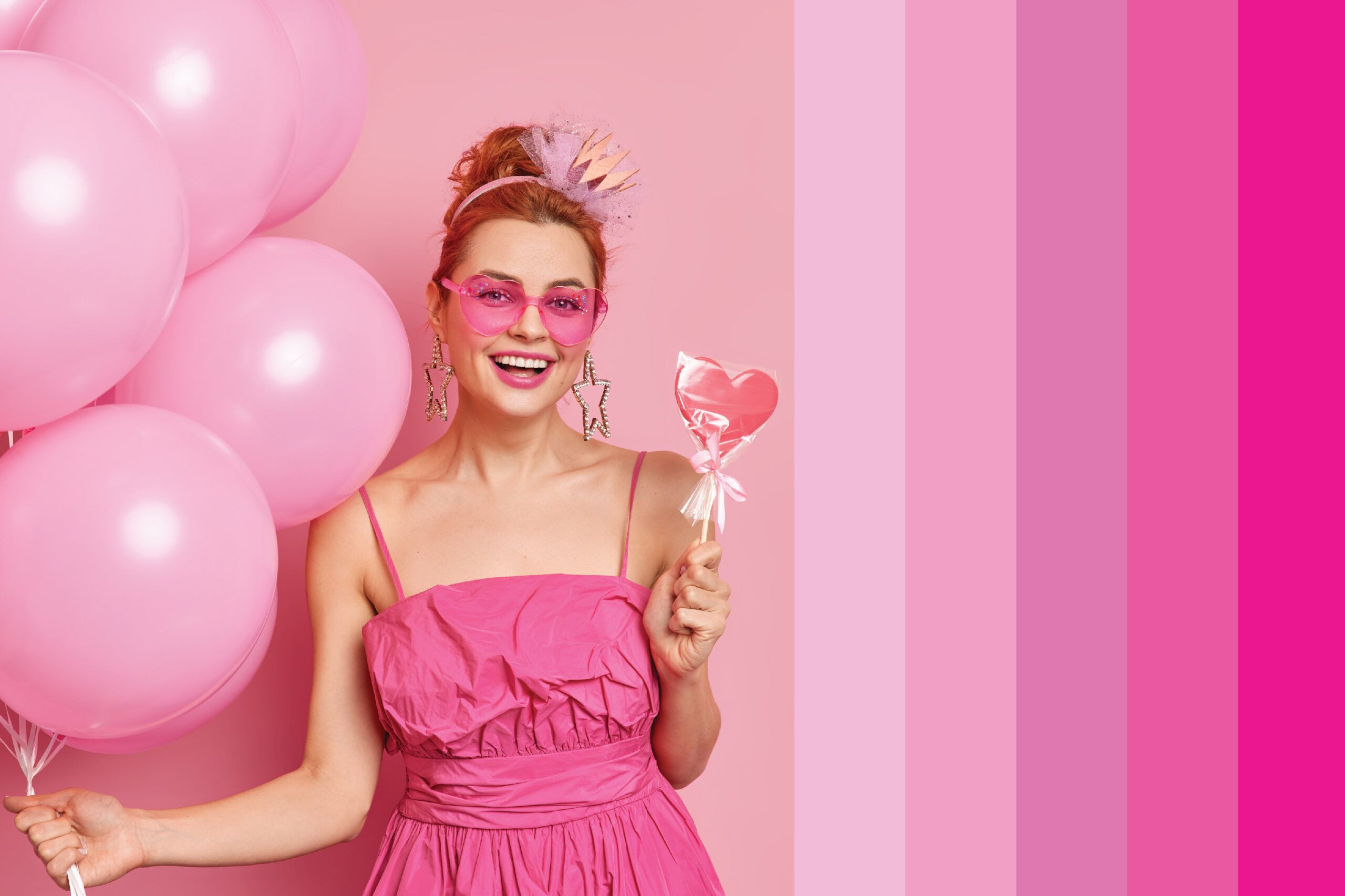 แต่งตัวธีมวาเลนไทน์-สีชมพู