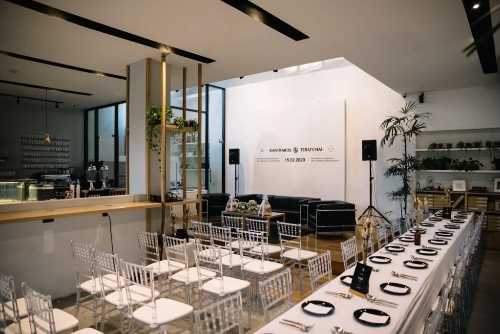 Tanwa The Food Project สถานที่จัดงานแต่งงานสไล์มินิมอล