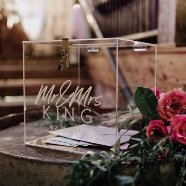 คุมโทนมินิมอลด้วยไอเดียการ DIY กล่องใส่ซองงานแต่ง อะคริลิค ตกแต่งน้อย เรียบหรูดูดี -2