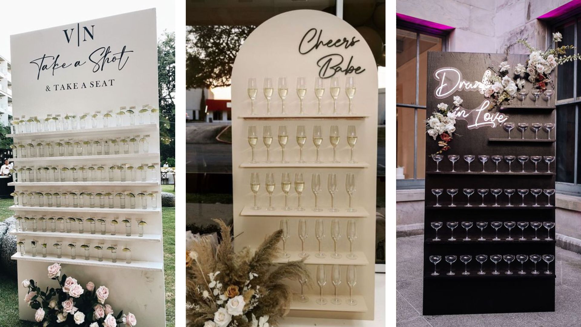 ต้อนรับแขกด้วยไอเดียป้ายเวลคัมงานแต่งที่มาพร้อมเครื่องดื่ม ได้ความเก๋ไก๋กว่าใคร