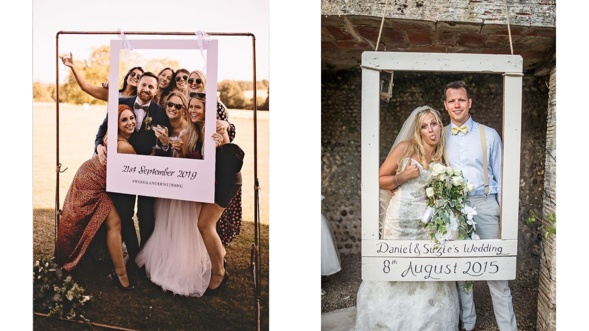 ป้าย welcome งานแต่งออกแบบให้เหมือนบูธถ่ายรูป สร้างสรรค์ได้ตามต้องการ