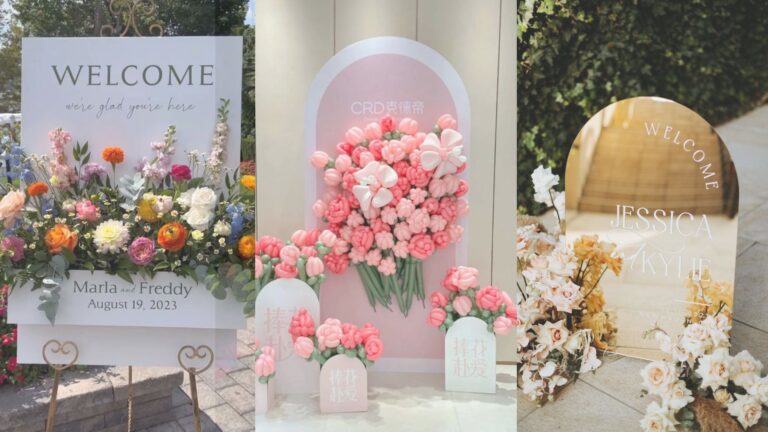 20 ดีไซน์ป้าย welcome งานแต่ง หลากสไตล์ บ่าวสาวปรับใช้ได้ง่ายนิดเดียว - Weddlinglist