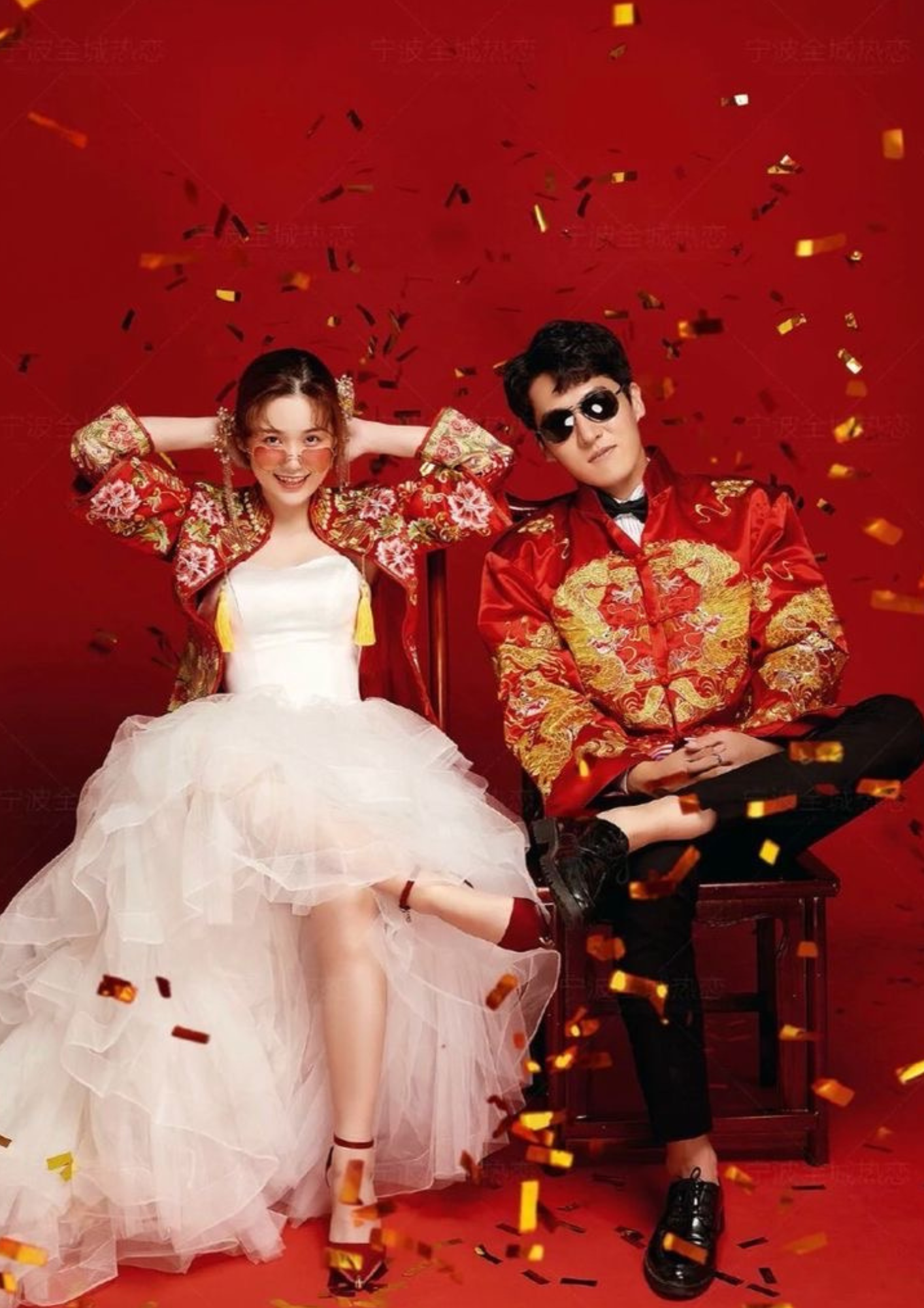 ชุดถ่ายพรีเวดดิ้งจากเมืองจีนสีแดงโดนใจ