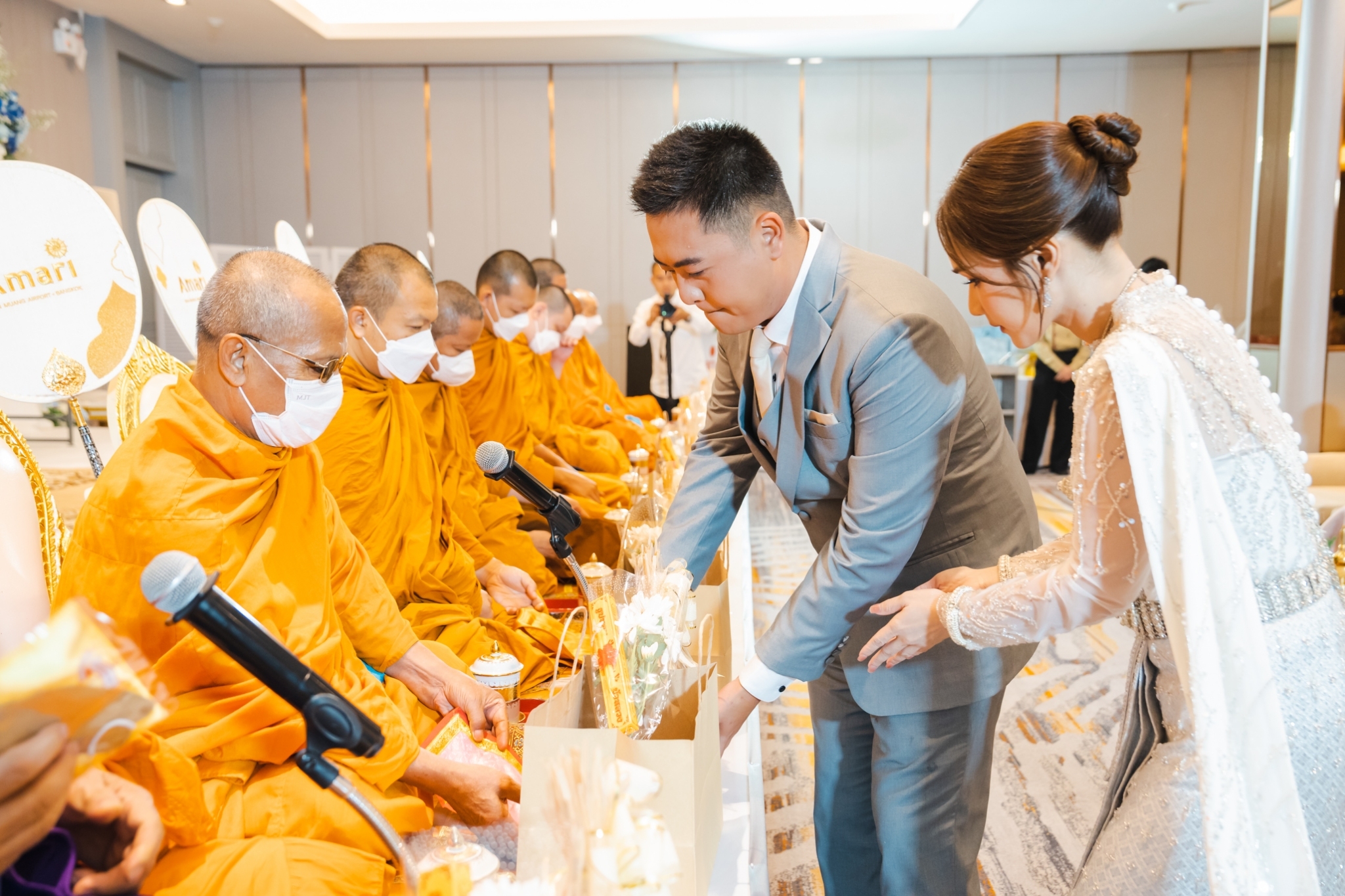 งานเช้า งานแต่งงานคุณบูมและคุณทราย ณ อมารี ดอนเมือง