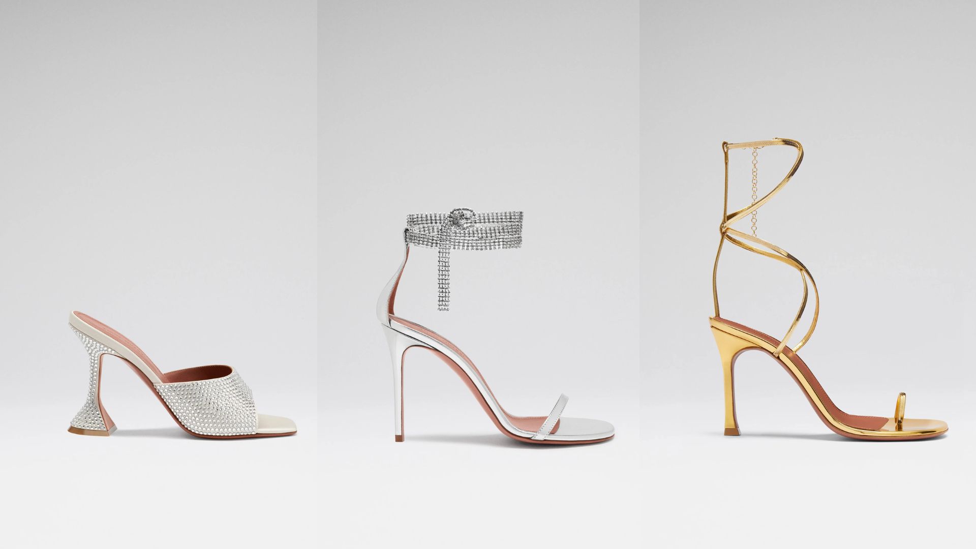 Amina Muaddi รองเท้าเจ้าสาวใส่สบาย มีเอกลักษณ์เฉพาะตัว