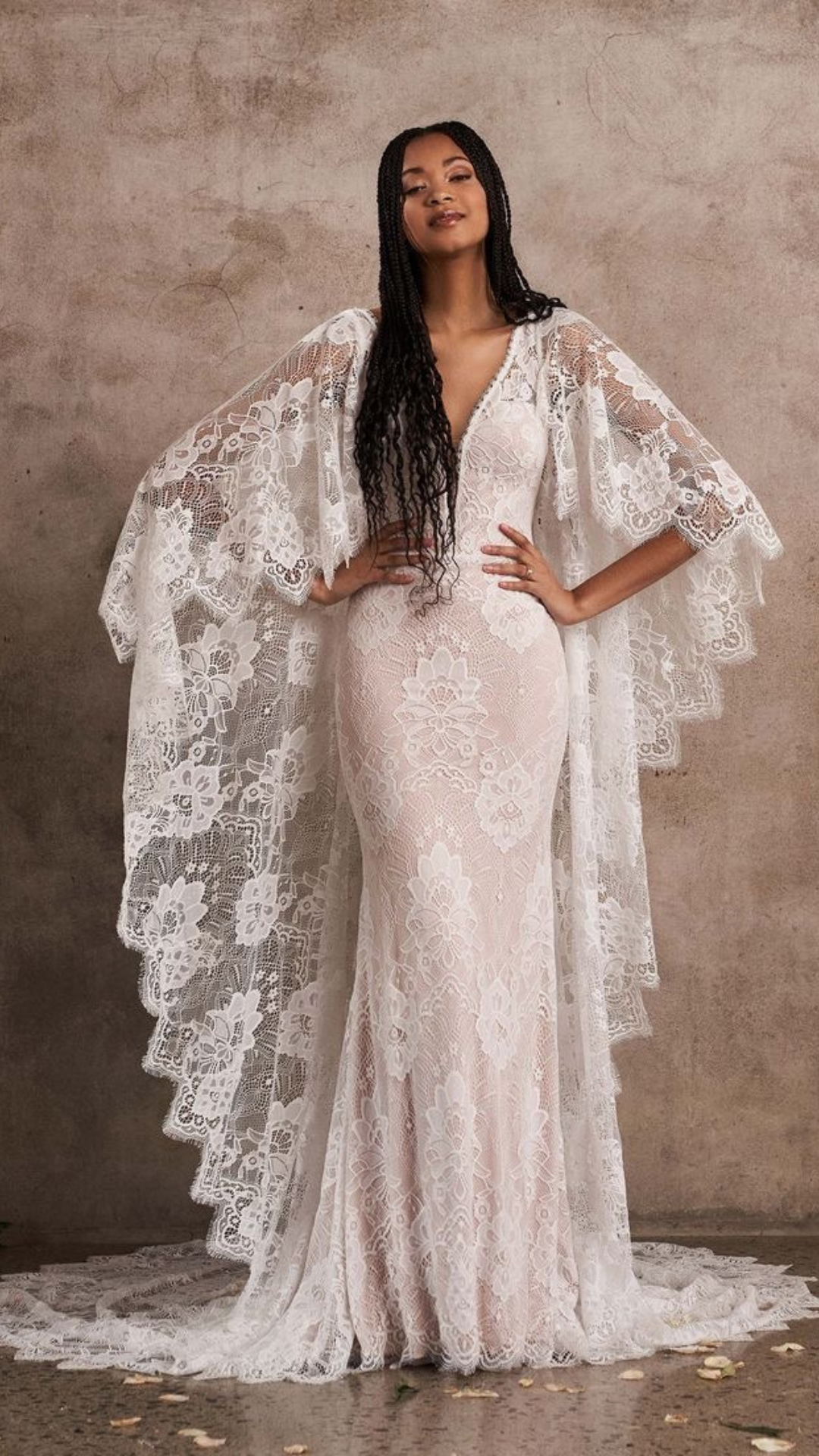 ชุดเจ้าสาวโบฮีเมียนปล่อยยาวแบบสบาย ๆ