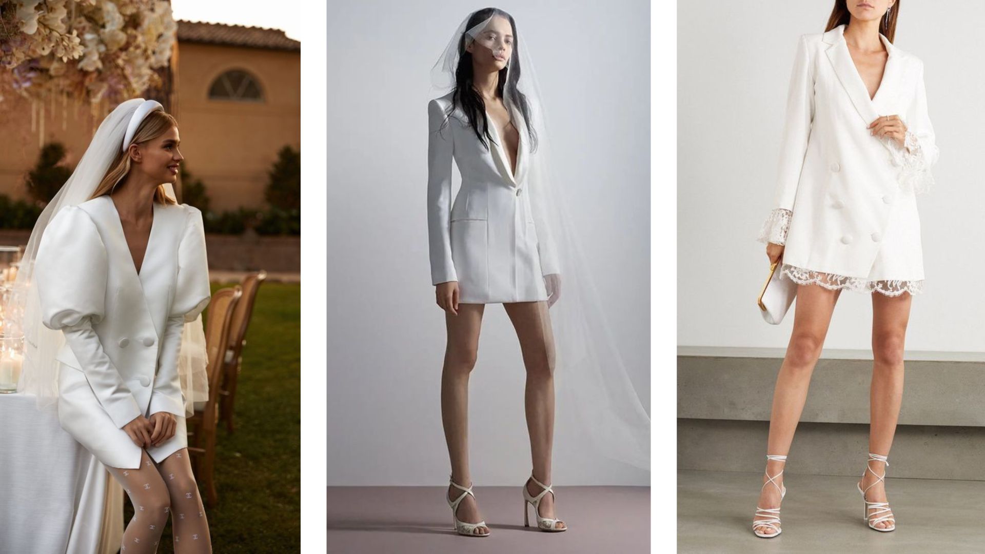 ชุดแต่งงานสั้นแบบเบลเซอร์