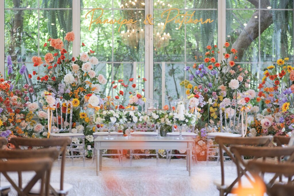 สถานที่จัดงานแต่งสไตล์ Rustic ในสวนของอังกฤษ