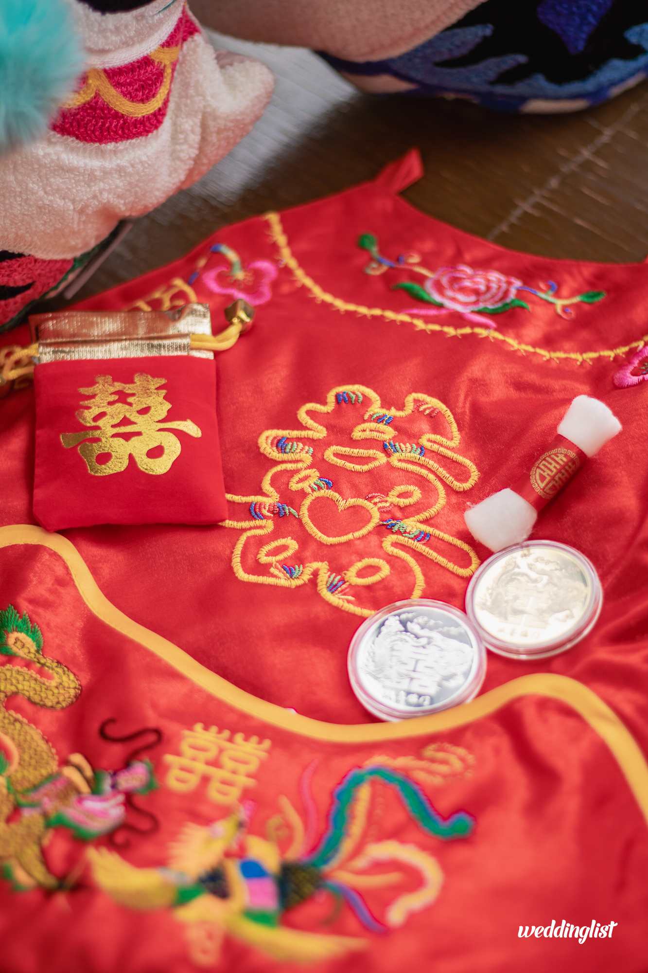 ถาดเอี๊ยมจีนของฝ่ายเจ้าสาวในงานหมั้นพิธีจีน