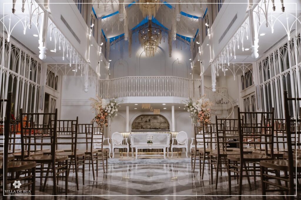 Villa de bua มีห้องจัดเลี้ยงสวย ๆ รองรับแขกได้จำนวนมาก