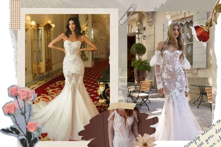  ชุดแต่งงานหางปลากับคอร์เซ็ทสุดเซ็กซี่