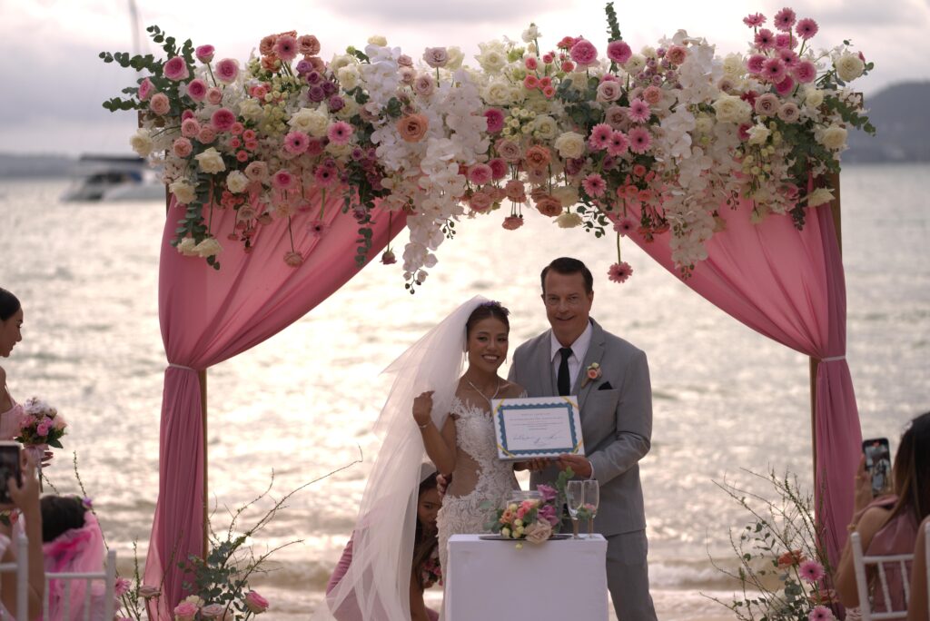 งานแต่งงานคุณริชาร์ดและคุณเบลล่า ริมหาดพันวา