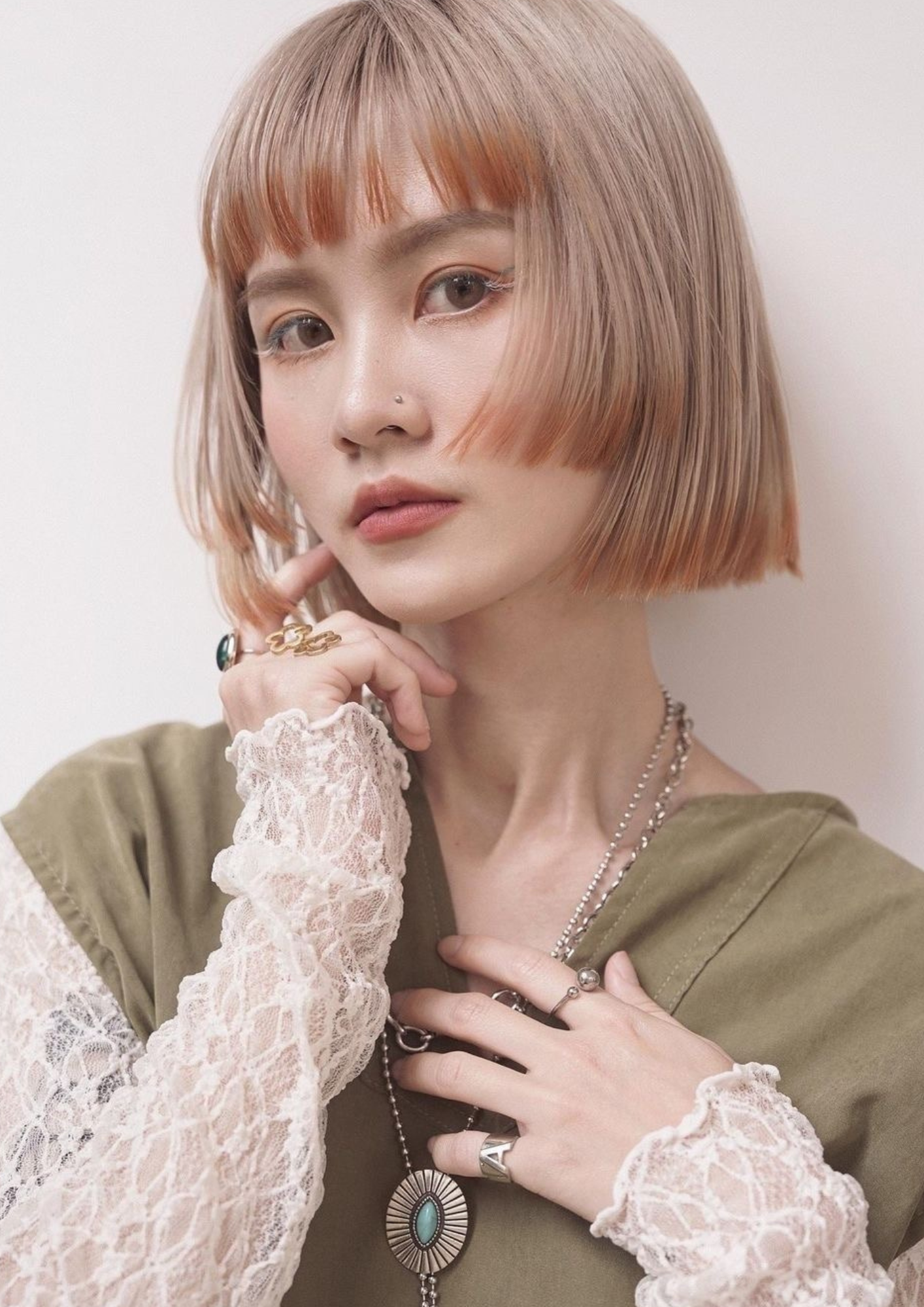 ทรงผมเพื่อนเจ้าสาวผมสั้น Hime Cut ได้ทั้งความหวานและเท่ไปในตัว