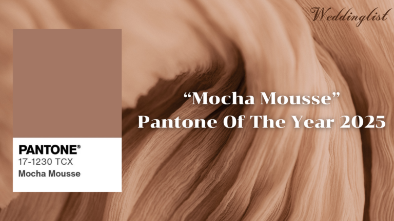 ห้ามพลาด! กับ 7 ไอเดียจัดงานแต่งด้วยสี Mocha Mousse สี Pantone ประจำปี 2025