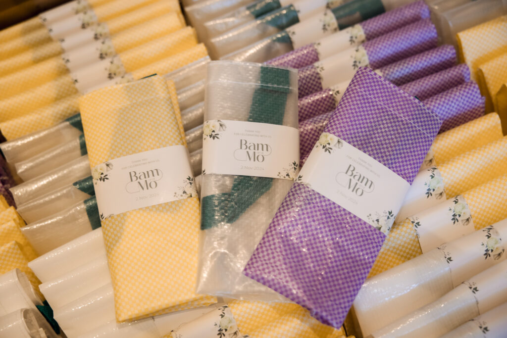 ของชำร่วยงานแต่งงานคุณแบมและคุณโม