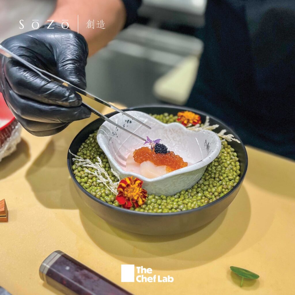 Sozo catering ให้แขกได้สัมผัสกับกรรมวิธีการทำอย่างใกล้ชิด