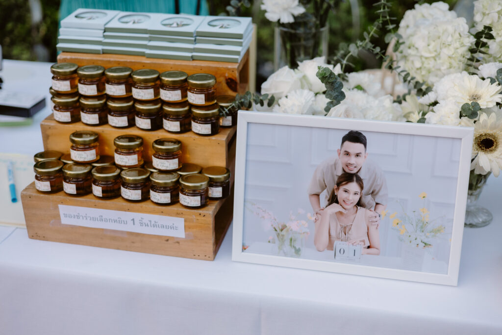 ของชำร่วยงานแต่งงานคุณสตีฟและคุณขิง