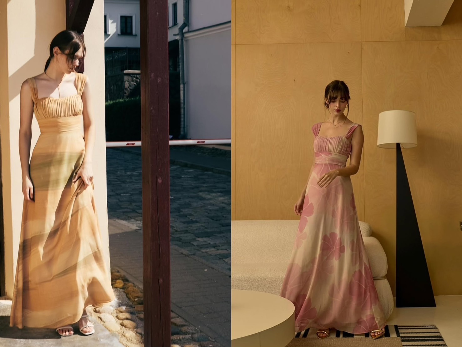 ชุดไปงานแต่งริมทะเลเดรสกระโปรงใส่คู่กับรองเท้าเดินริมหาด