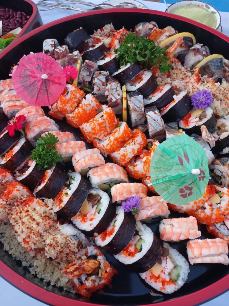  บุฟเฟ่ต์ซูชิของทาง Sozo ในงาน Staff Party Outdoor