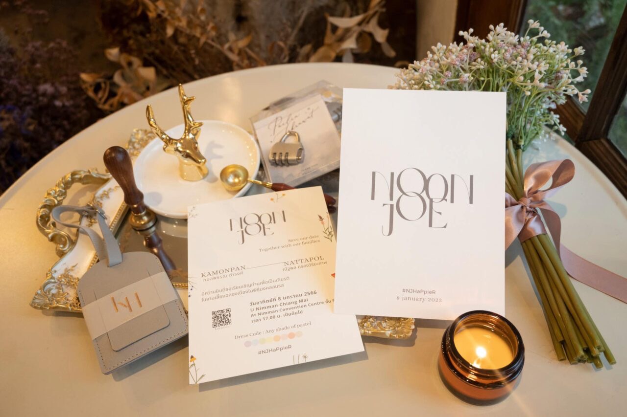 ของชำร่วยที่ออกแบบให้เข้ากับธีมงานแต่ง