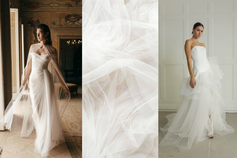 ผ้าออร์แกนซ่า (Organza) เนื้อผ้าที่ช่วยเสริมชุดให้ดูมีมิติ
