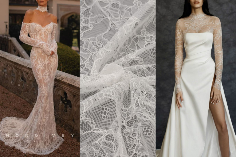 ลูกไม้ (Lace) ผ้าตัดชุดแต่งงานสุดคลาสสิก