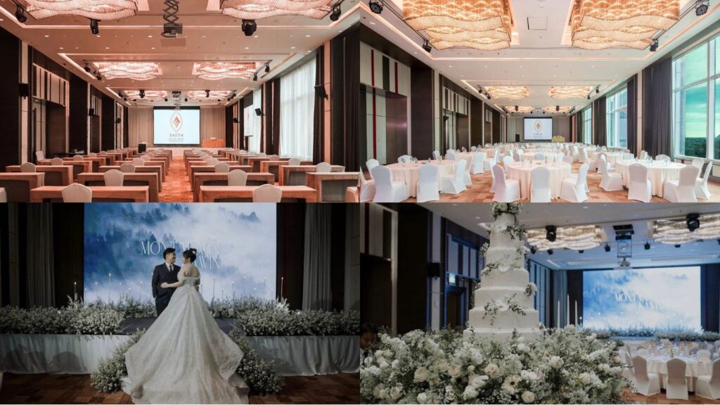 Eastin Grand Hotel Sathorn Bangkok เป็นสถานที่แต่งงานที่มีจอ LED ใหญ่ คมชัด