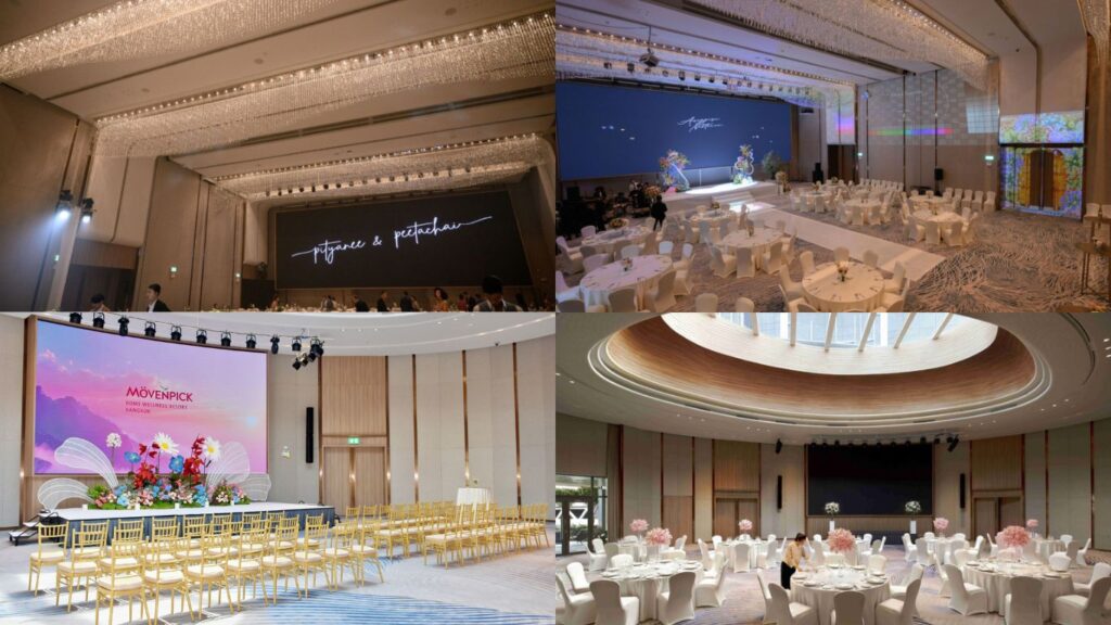 Movenpick BDMS Wellness Resort Bangkok มีห้องจัดเลี้ยงจอ LED บรรยากาศเรียบหรู