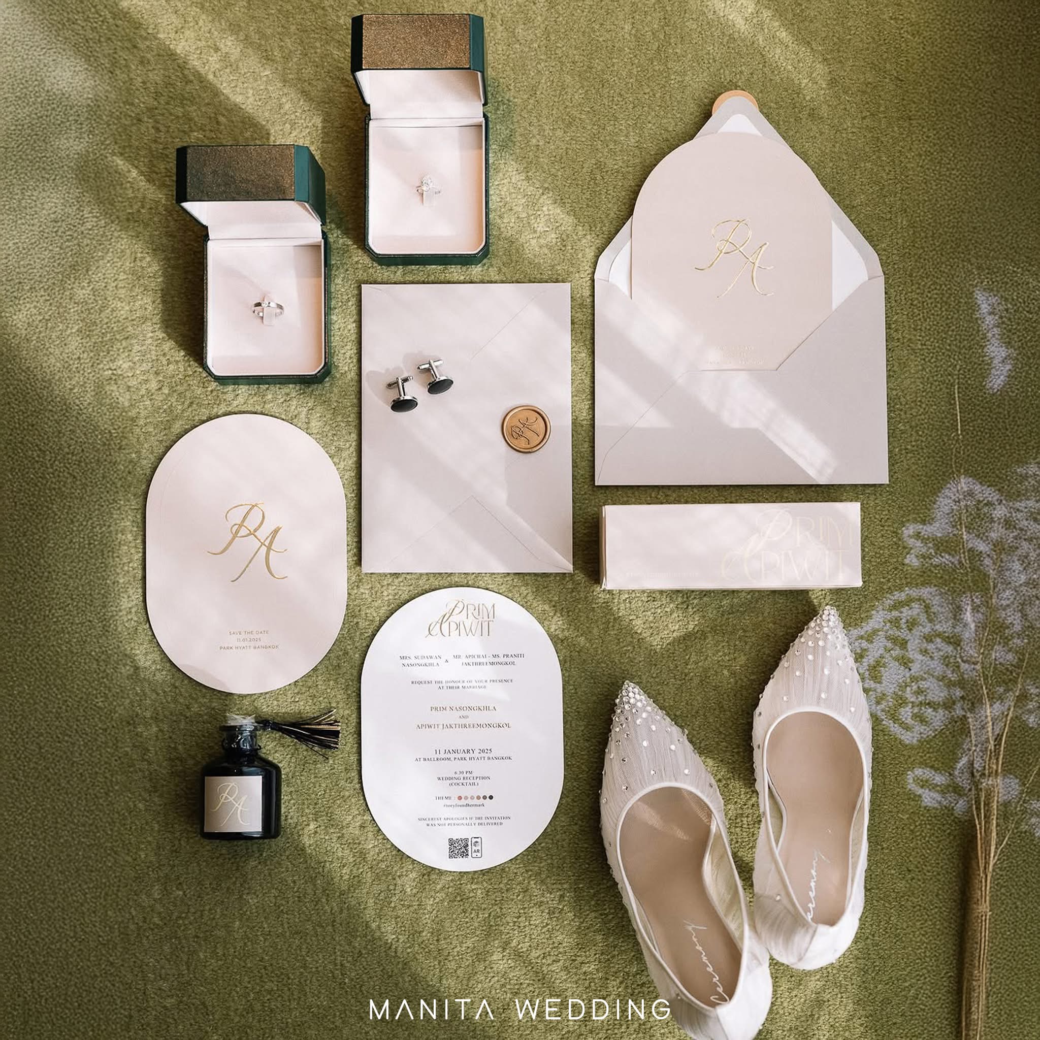 การ์ดแต่งงานดาราคุณมาร์คและคุณพริม