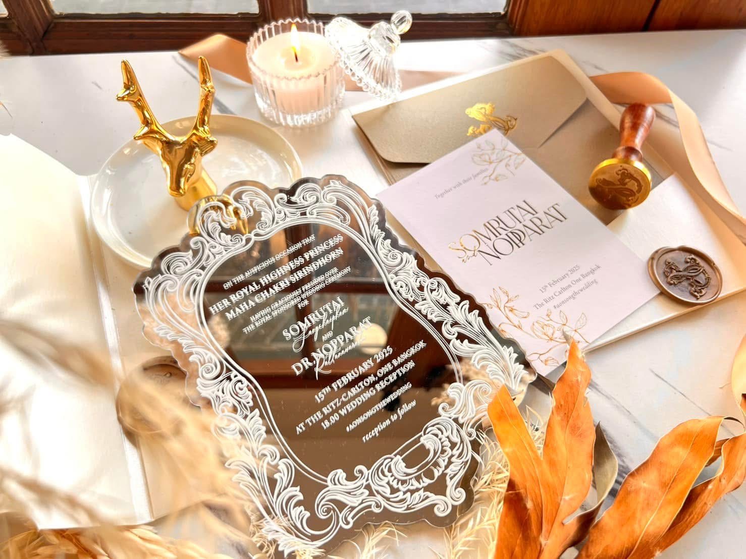 การ์ดแต่งงานจากร้านทำการ์ดมืออาชีพ