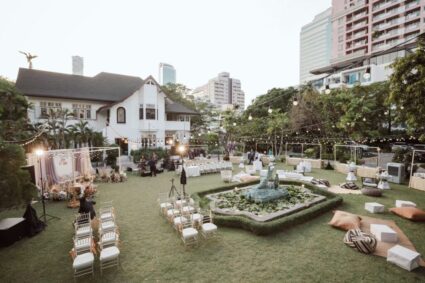 สถานที่จัดงานแต่งงานในสวน บรรยากาศ Outdoor ร่มรื่น