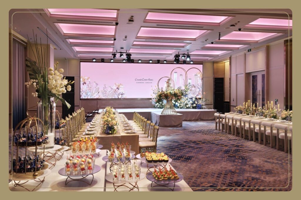 Grande Centre Point Surawong Bangkok สถานที่แต่งงานจอ LED ภาพคมชัด