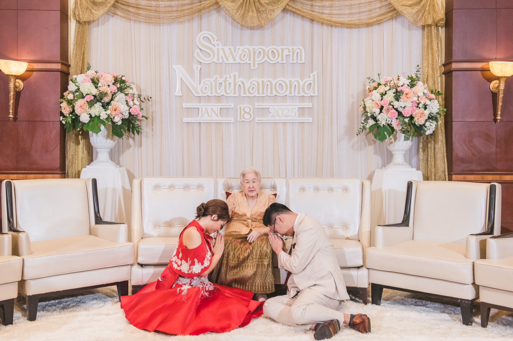 รีวิวแต่งงานในพิธีรับไหว้ญาติผู้ใหญ่ ณ Prince Palace Hotel Bangkok