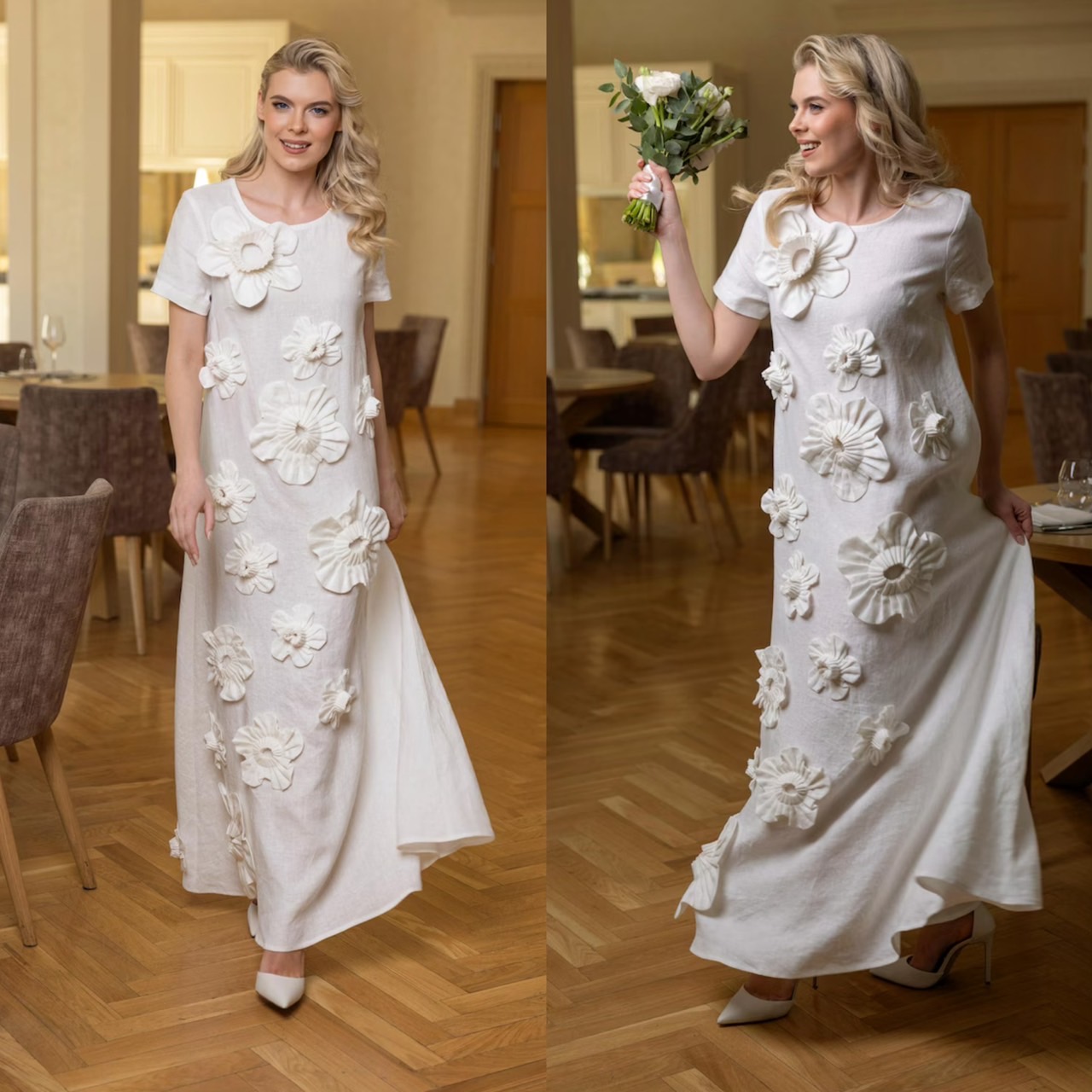 ไอเดียจัดงานแต่งในสวนด้วยชุดแต่งงานลุคเรียบง่ายมีสไตล์