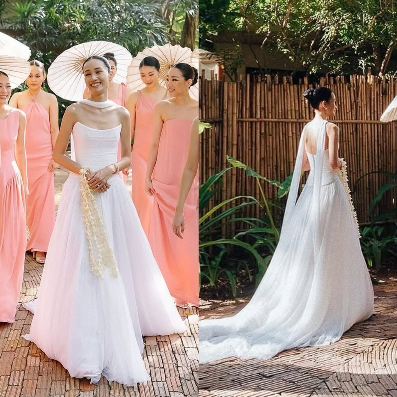 ชุดแต่งงานในสวนที่เข้าได้ดีกับทุกรูปร่าง