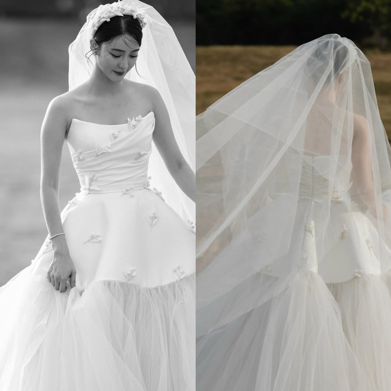 ชุดแต่งงานในสวนที่เหมาะกับเจ้าสาวตัวเล็ก